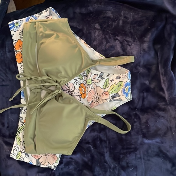 2/$15   Two Piece High Waist Floral Bikini Set - Picture 8 of 8